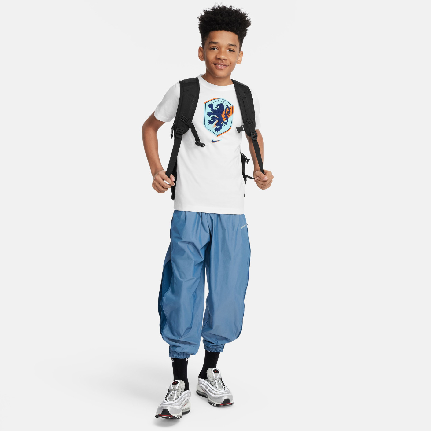 Nike Nederland Crest T-Shirt 2024-2026 Kids Wit