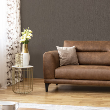 Vliesbehang Marquise Uni rookkwarts (111304)