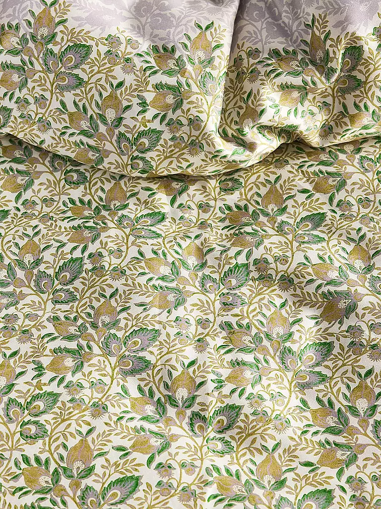 ESSENZA Satin Bettwäsche LEVINE 70x90cm/140x200cm Vanilla hellgrün