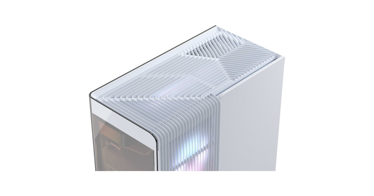 CorsairFRAME 4500X LX-R RGB LINK midi tower behuizing  (Wit | 2x USB-A | 1x USB-C | Tempered Glass)