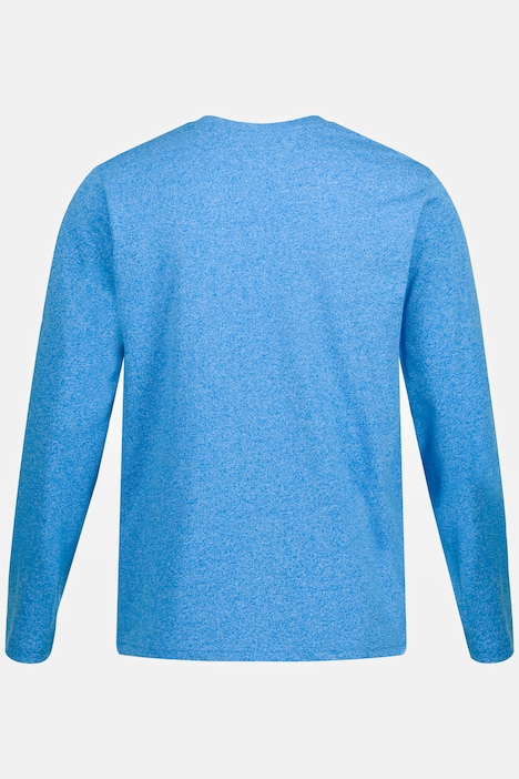 Langarmshirt, Rundhals, hochwertige Melange Jersey