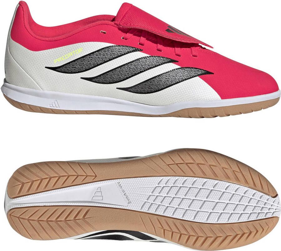 Adidas Perfor ce Predator Club Fold-Over Tongue Sala Indoor Voetbalschoenen Kids Kinderen Rood