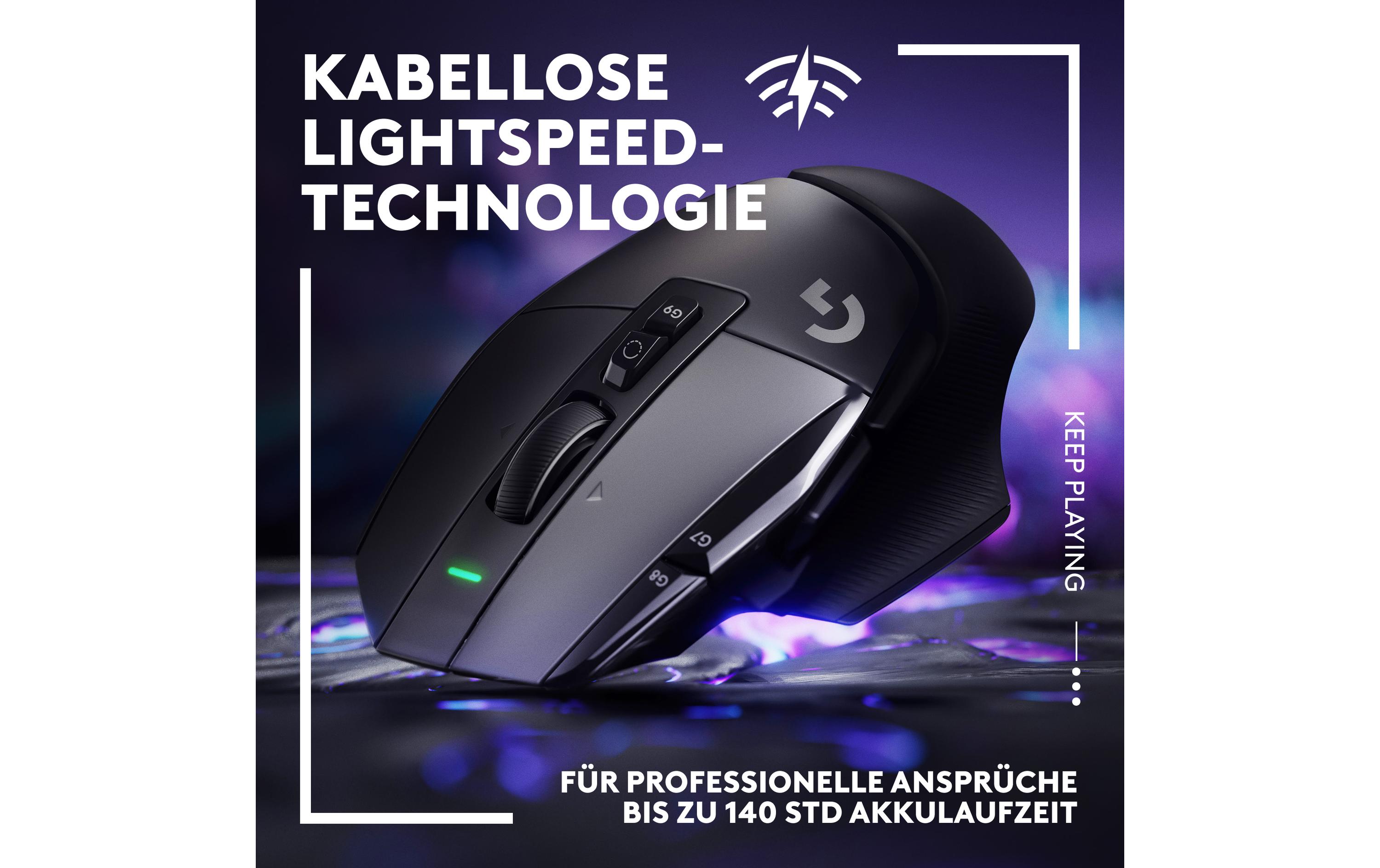 Gaming-Maus G502 X Lightspeed Schwarz<br>Kabellose Gaming-Maus mit Lightspeed Technologie