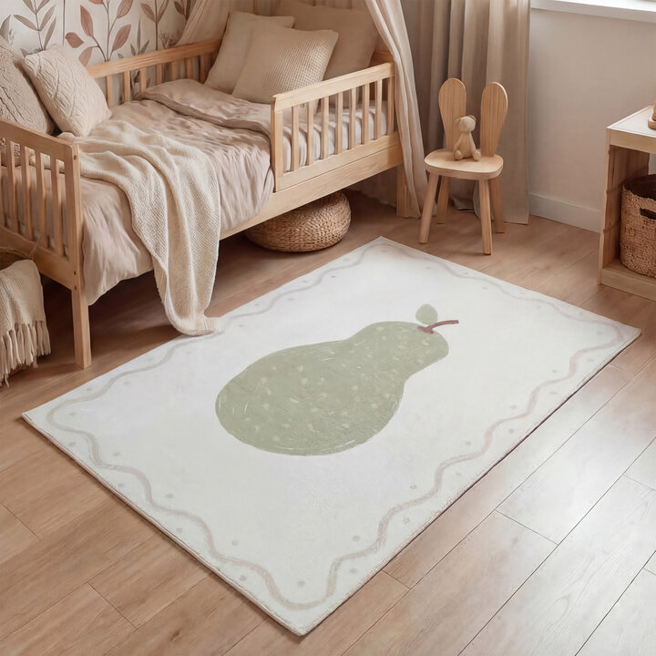 Wasbaar kindervloerkleed - Mick Peer Groen