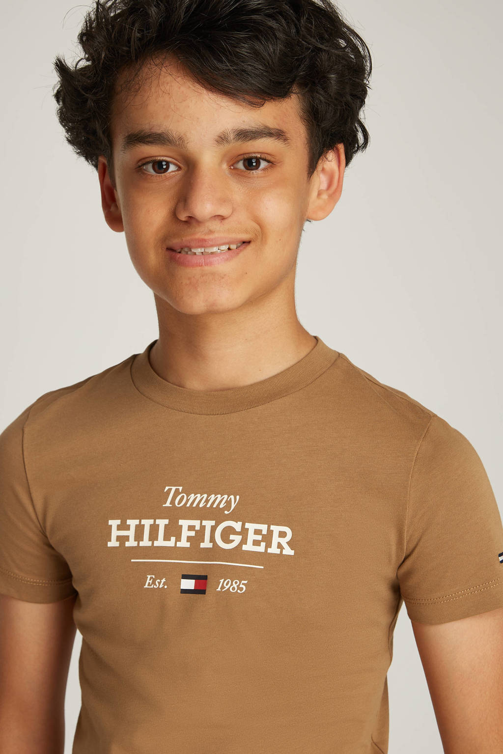 Tommy Hilfiger t-shirt bruin