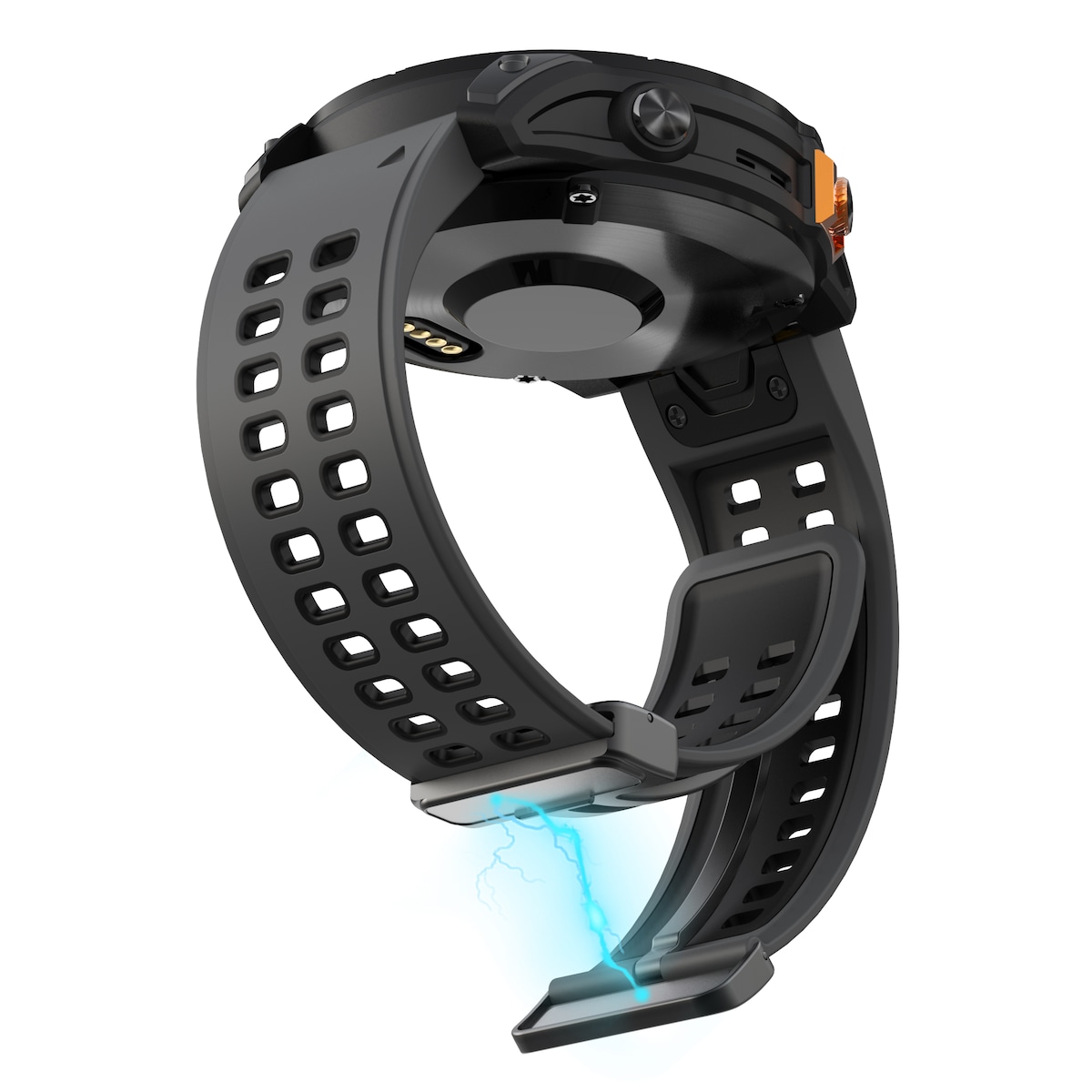 Silikon hurtigutløser klokkerem for Garmin Sort 22 mm
