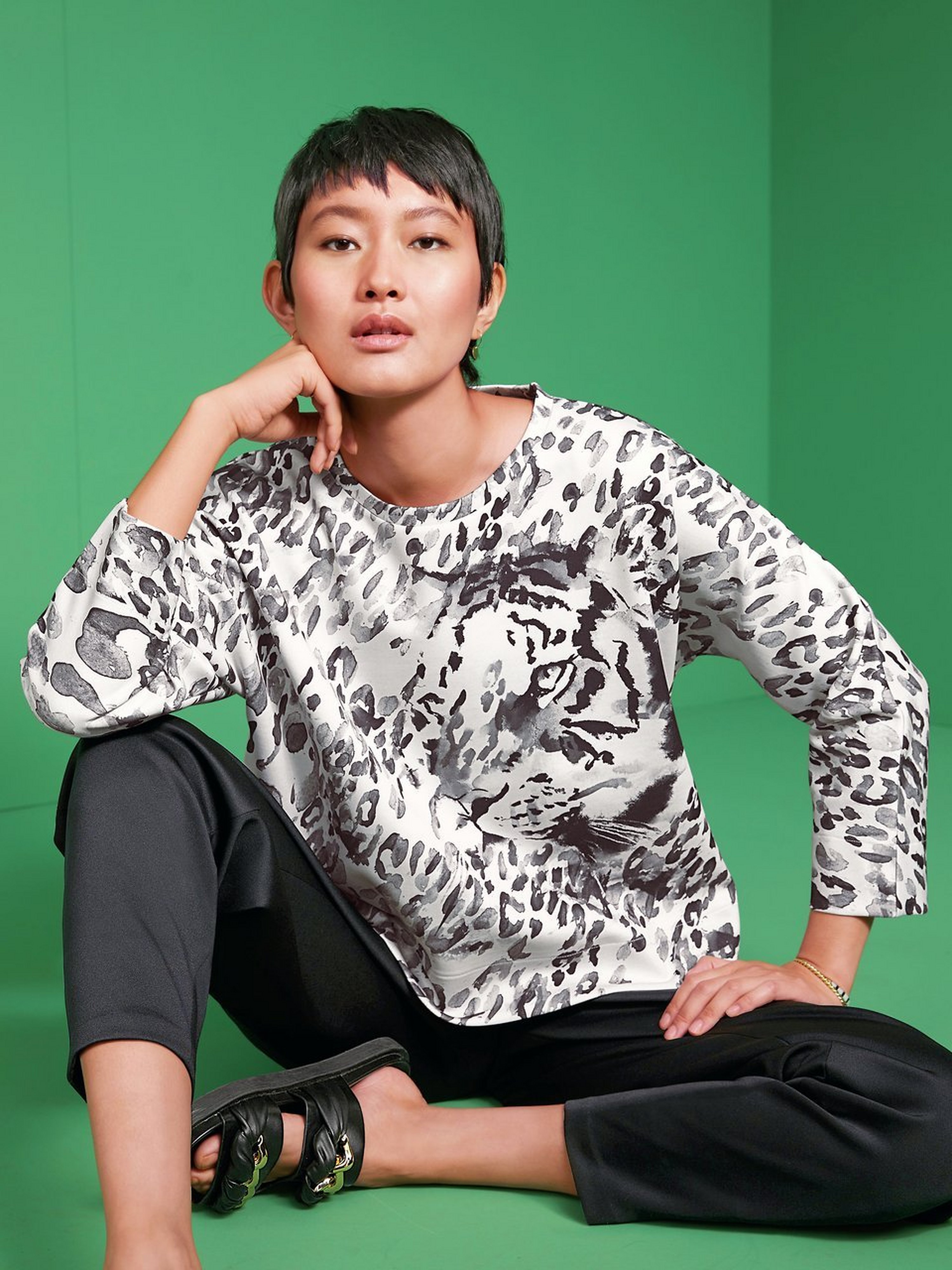 Sweatshirt mit 3/4-Arm