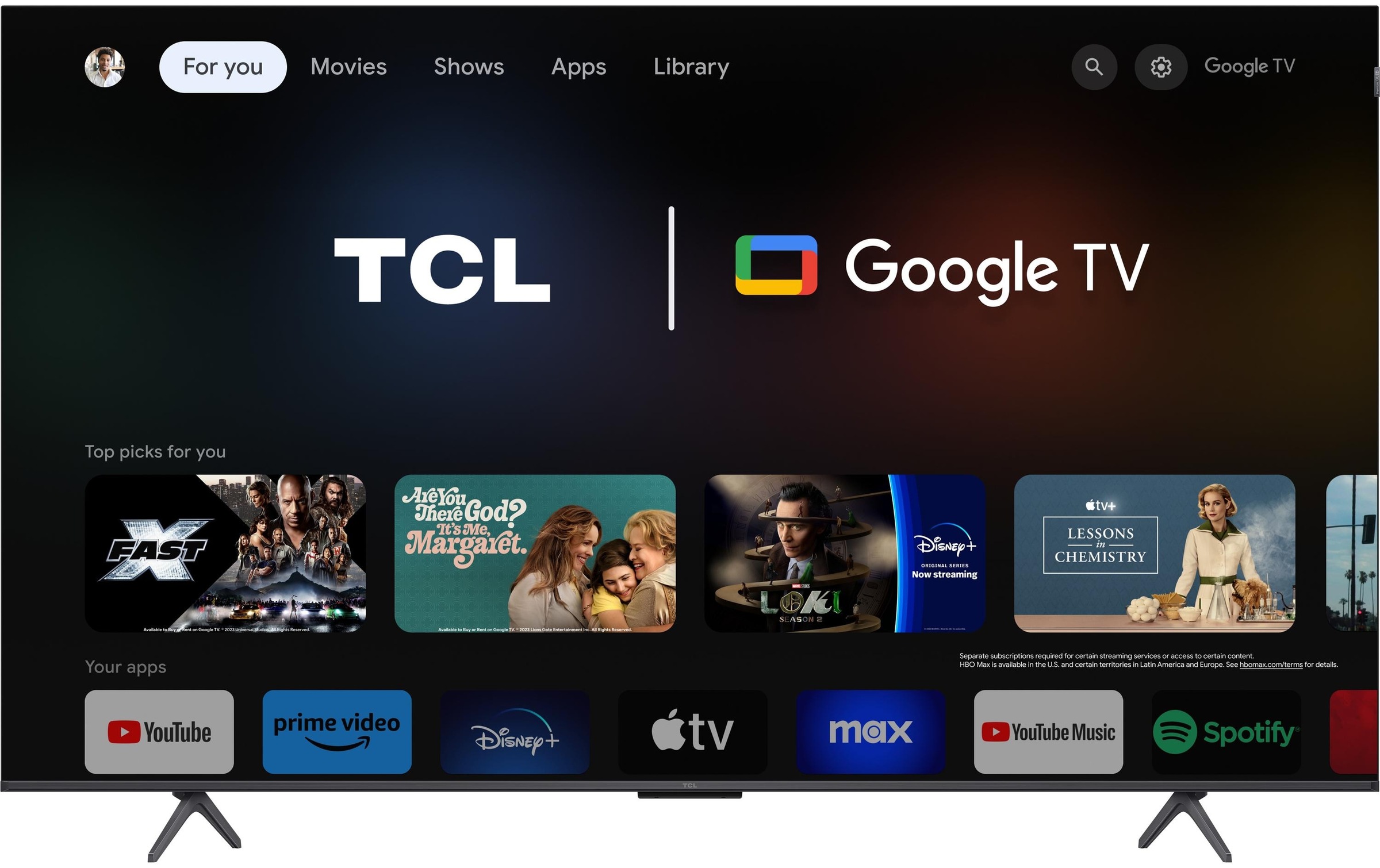 TCL QLED-Fernseher »65C655« 164,45 cm/65 ″