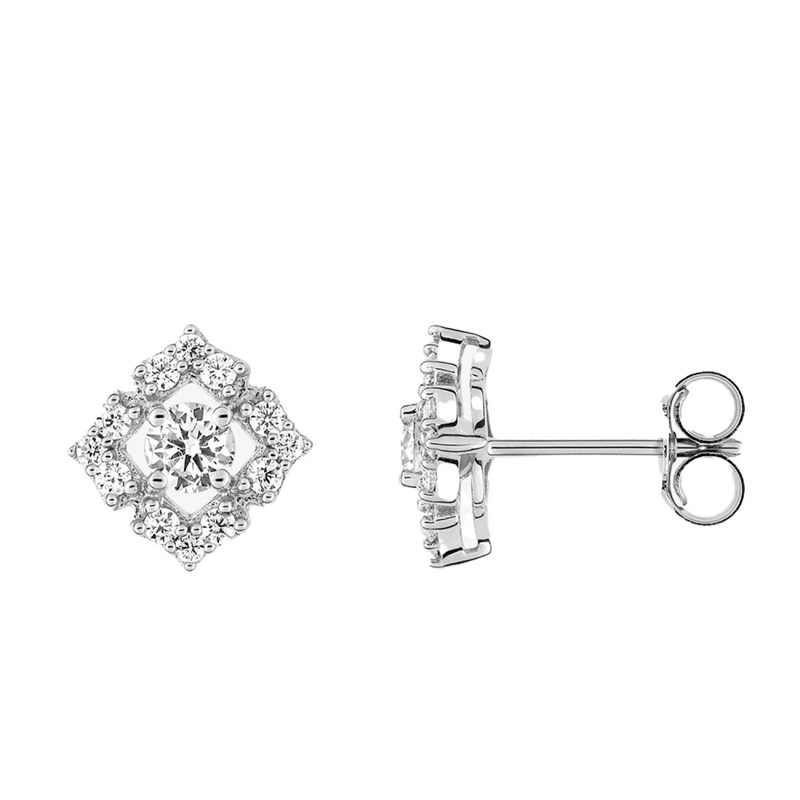 Boucles d'oreilles Femme - Oxyde de zirconium - Argent 925