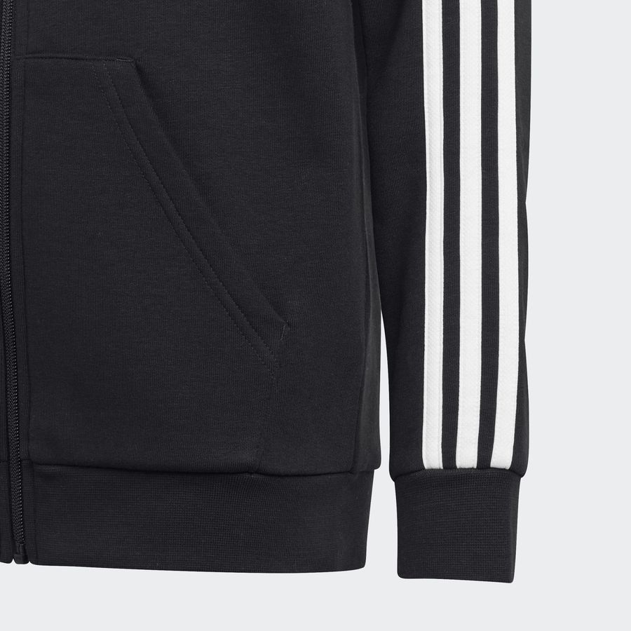 Adidas Veste à capuche entièrement zippée en molleton Essentials 3-Stripes