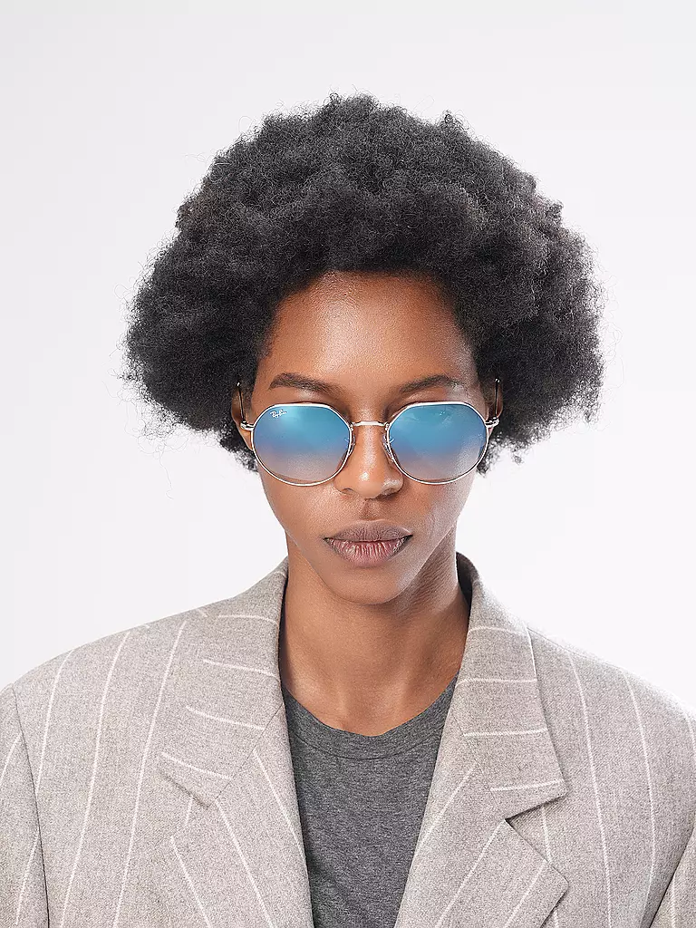 RAY BAN Sonnenbrille 0RB3565/55 silber