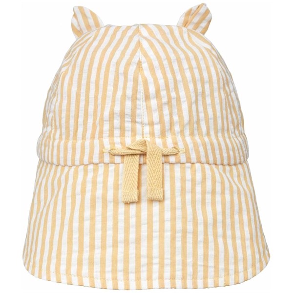 Gorm Solhat Stripe Mustard/White - LieWood → Luksusbaby.dk