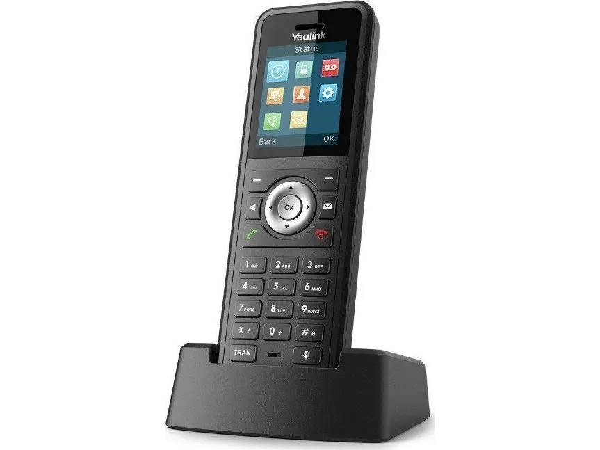 Yealink W59R - Ekstra trådløst håndsæt - med Bluetooth interface med opkalds-ID - DECT - 3-vejs opkaldskapacitet - sort