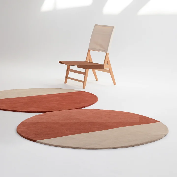 nanimarquina - Pearl Wollteppich, 150 x 148 cm, grün