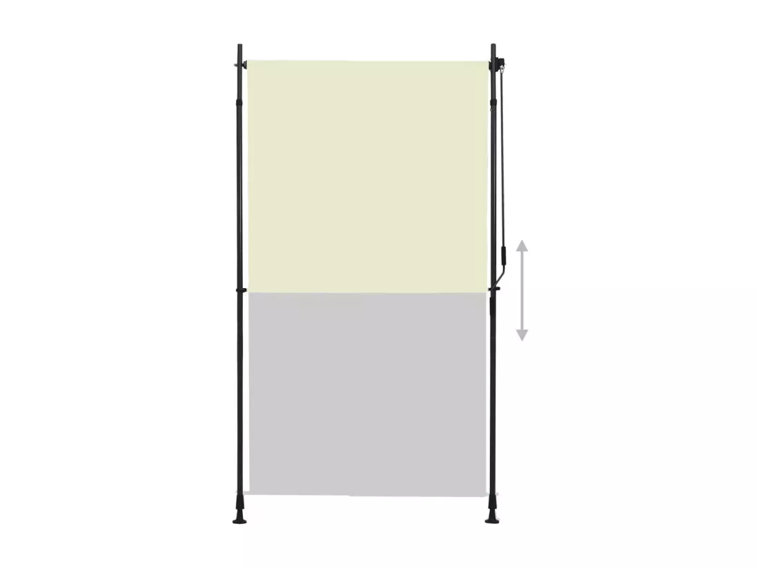 Store roulant d'extérieur 120 x 270 cm Crème