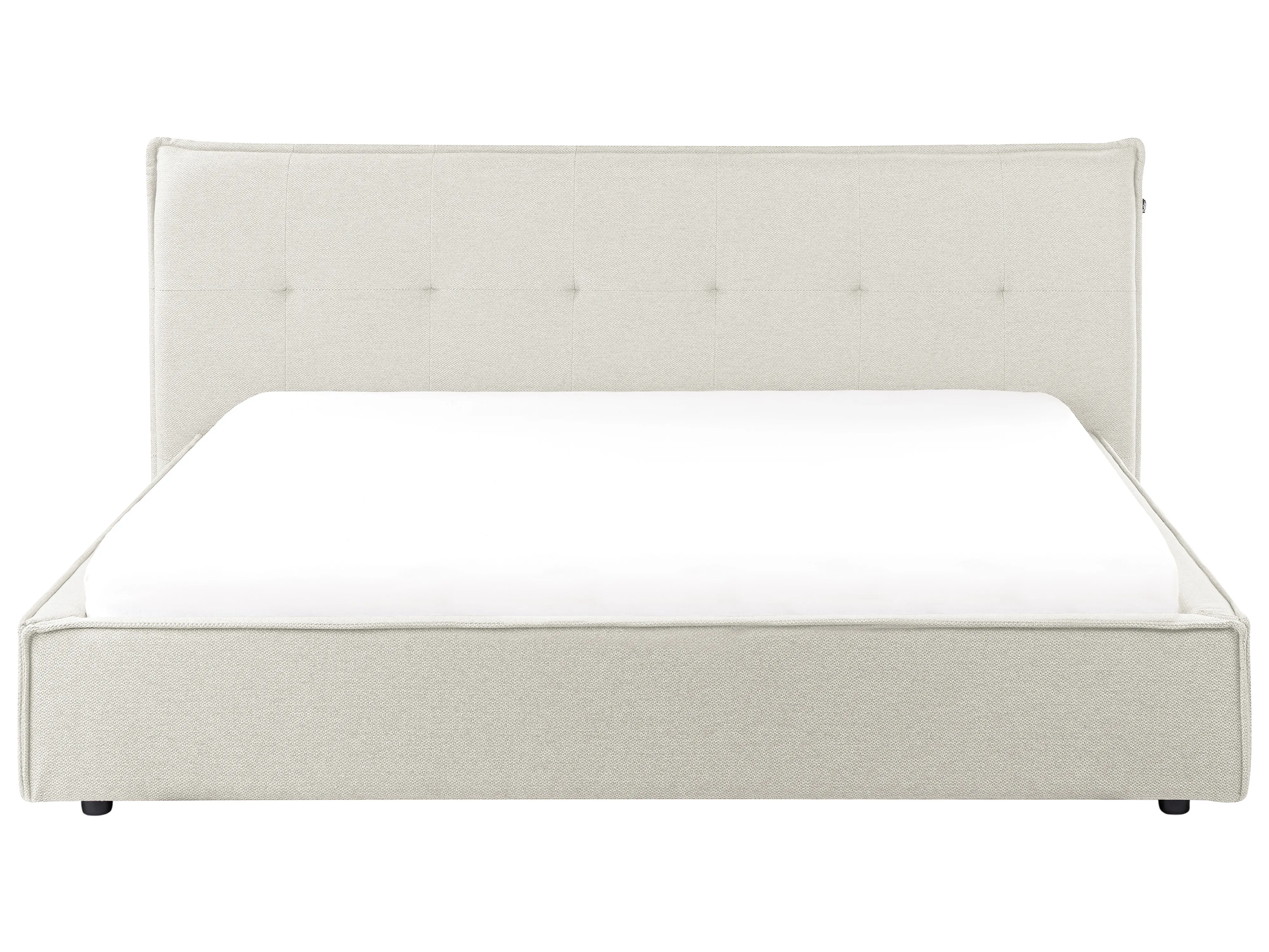 Bed Kunstlinnen LESTRE 180 x 200 cm Gebroken wit