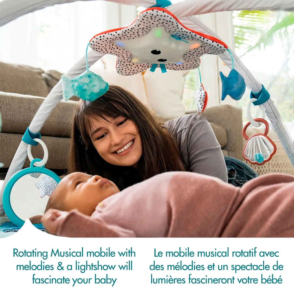 Tiny Love Tapis d'Activité Deluxe 2-en-1 - Treasure the Ocean