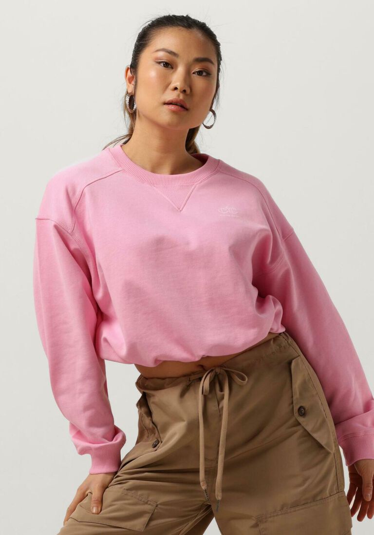 CO\\'COUTURE roze co'couture trui clean cropped tie shirt