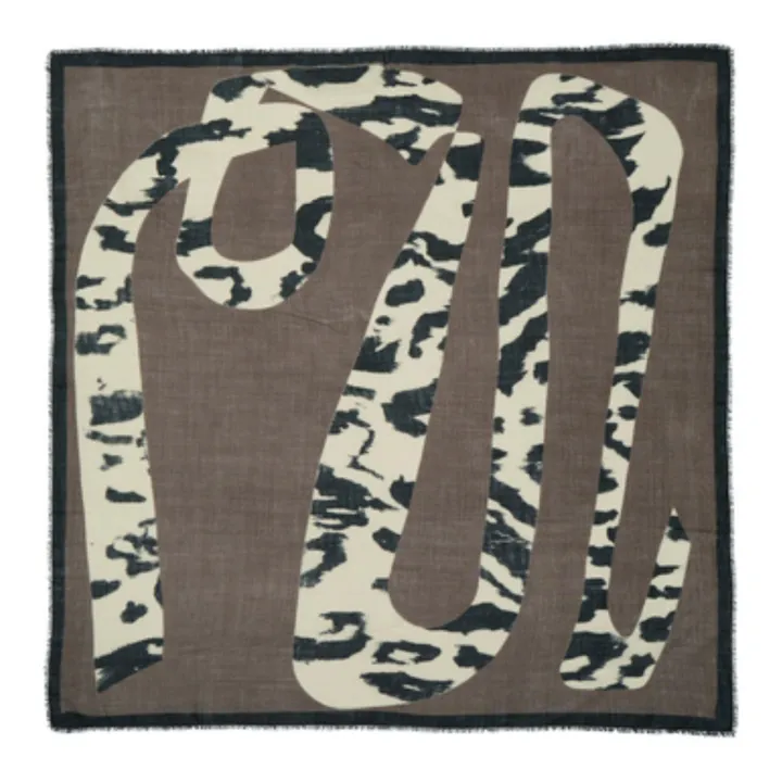 Becksöndergaard Foulard Leamo Laine et Soie | Taupe