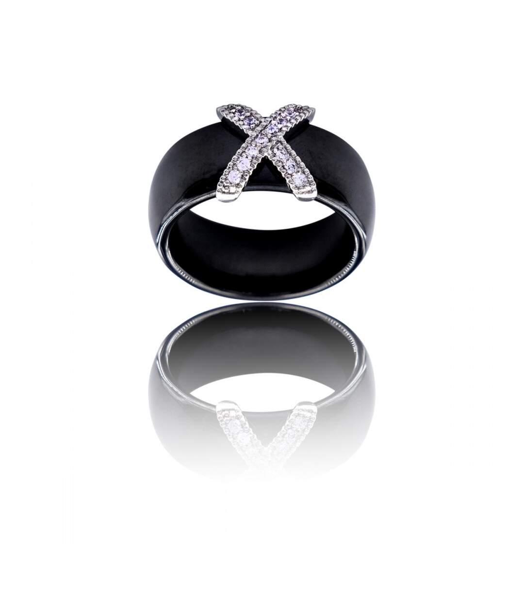 Coffret Bague Femme Fashion Céramique Ornée Zirconium
