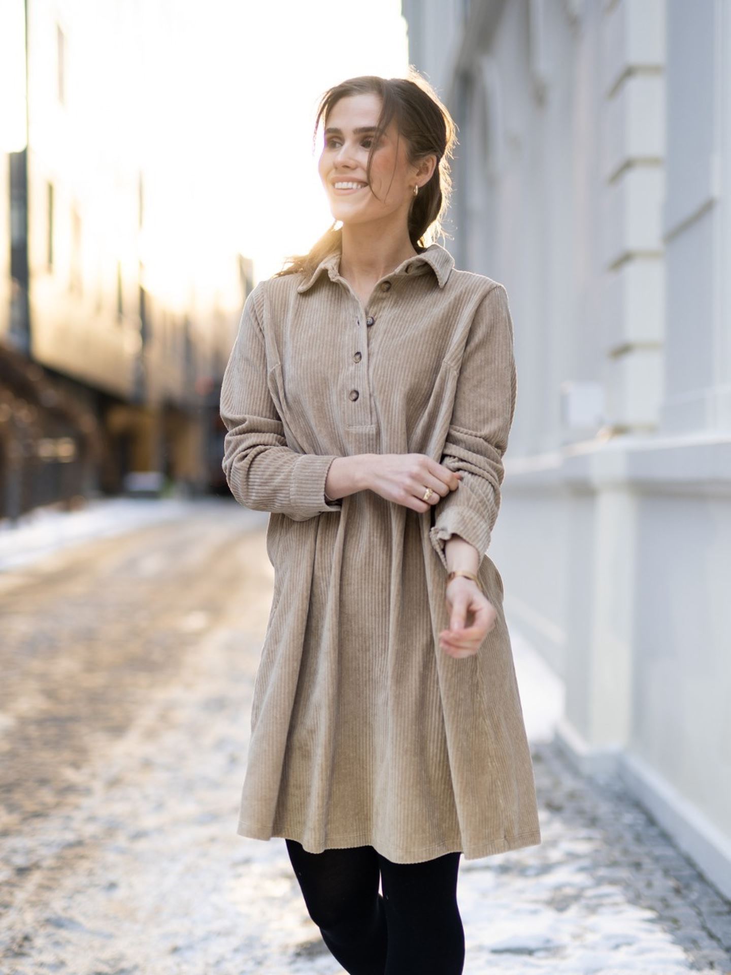Ane Florina Long Sleeve Dress