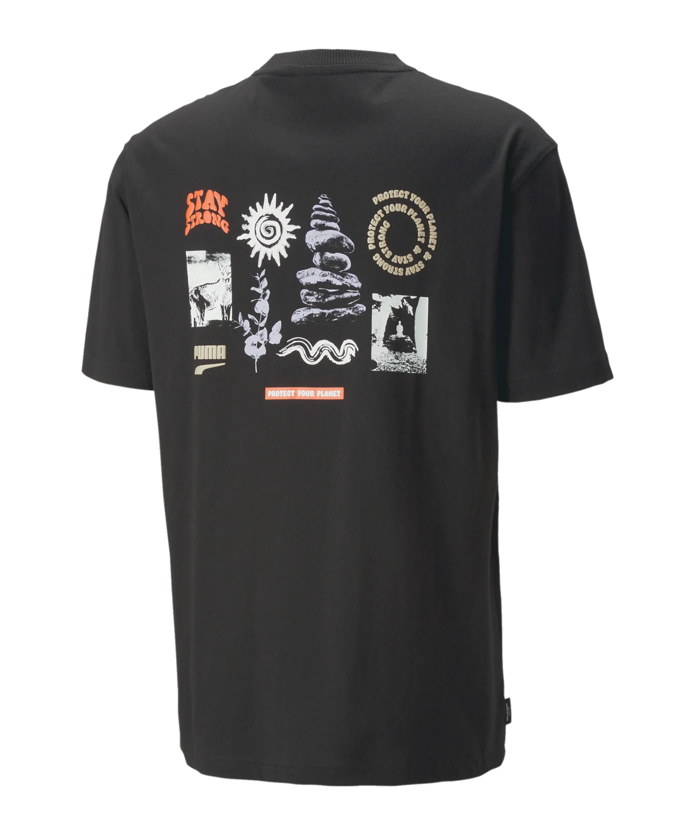 PUMA DOWNTOWN Graphic T-Shirt Schwarz F01
