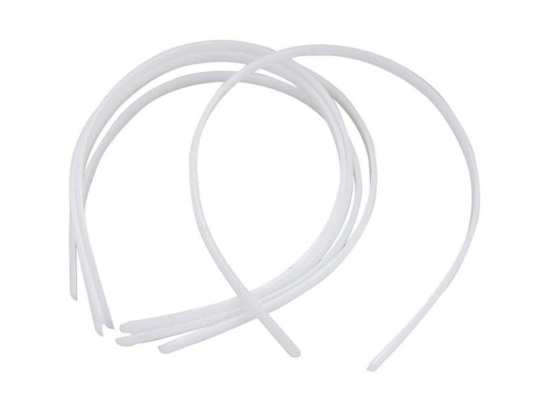 Creativ Company Haarreif 8 mm, Weiss Haarreifen