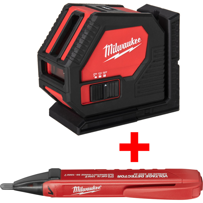 Milwaukee CLL-C Alkaline kruislijnlaser Groen