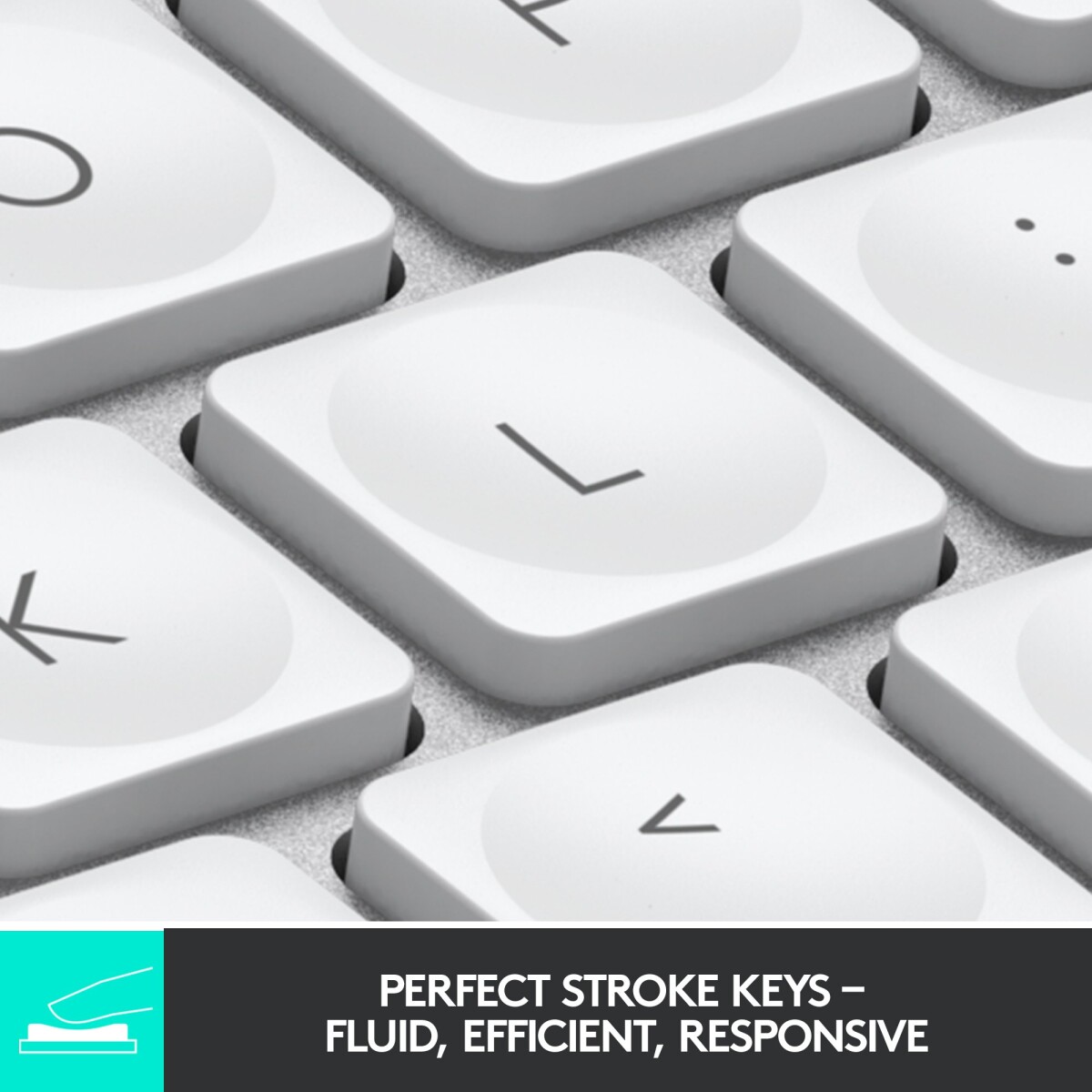 Logitech - Mx Keys Mini Minimalistisk Tastatur - Hvid - Nordisk Layout