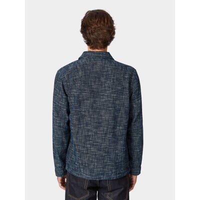 Herren-Overshirt, Blaumelange