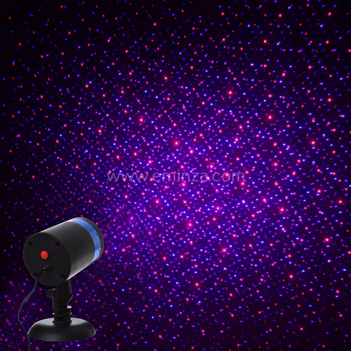 Projecteur laser à détecteur Points lumineux LED Bleu et rouge