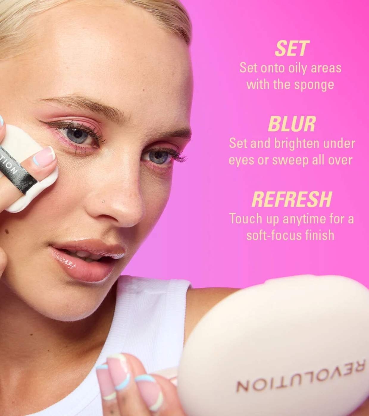 Makeup Revolution - Pó Compacto Powder Pops Instant Blur - Rose