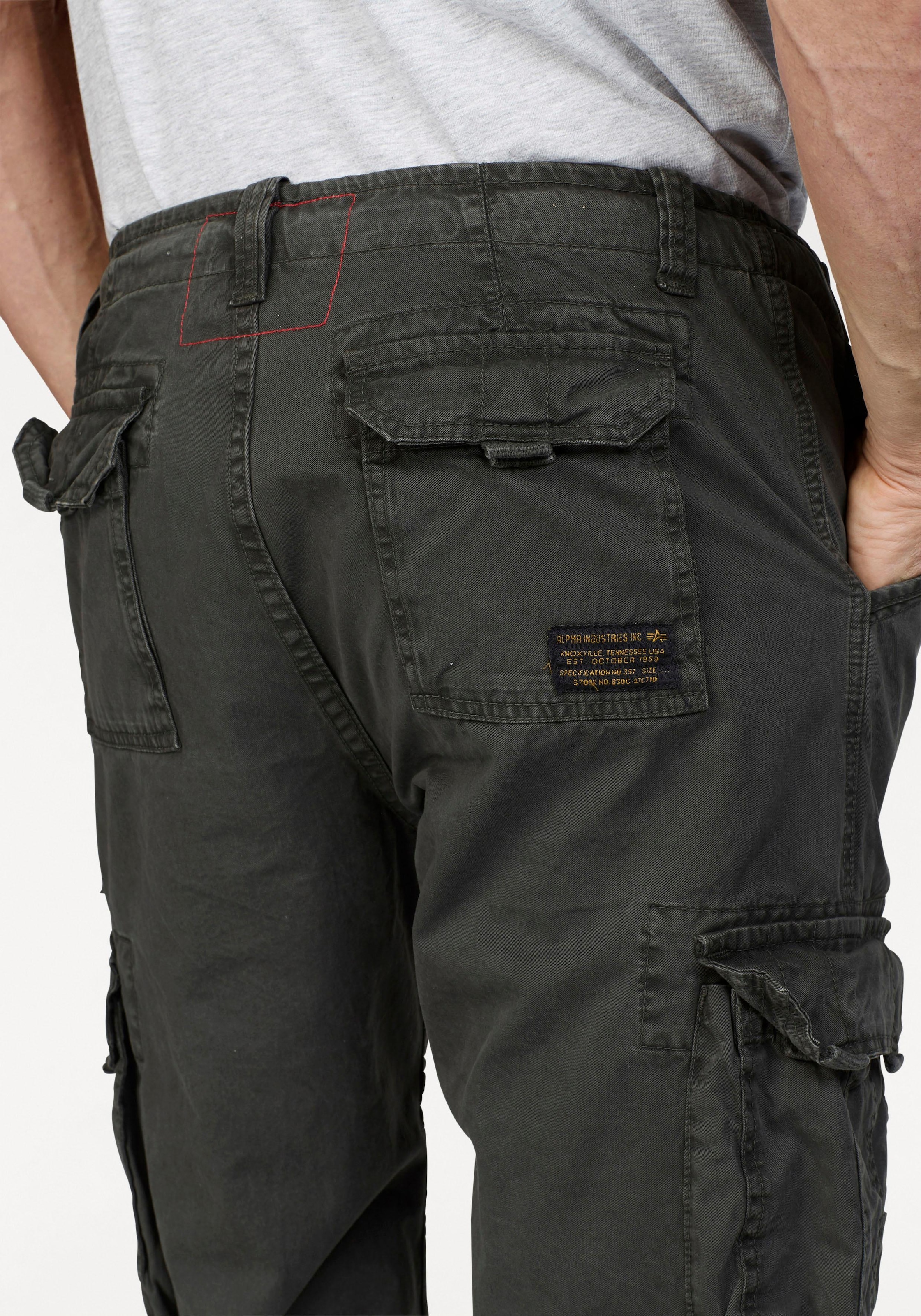 Alpha Industries Cargohose »Jet Pant«  mit seitlichen Cargotaschen und Kordelzug am Beinabschluss