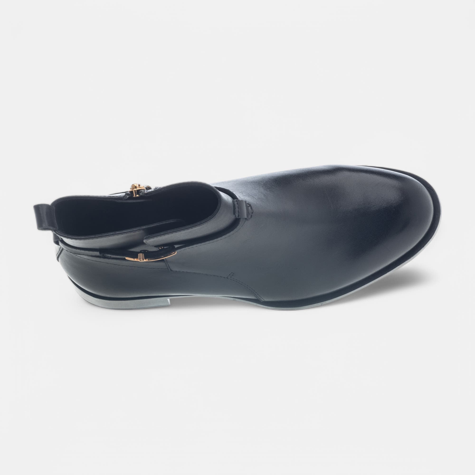 Bottines Femme en cuir noir