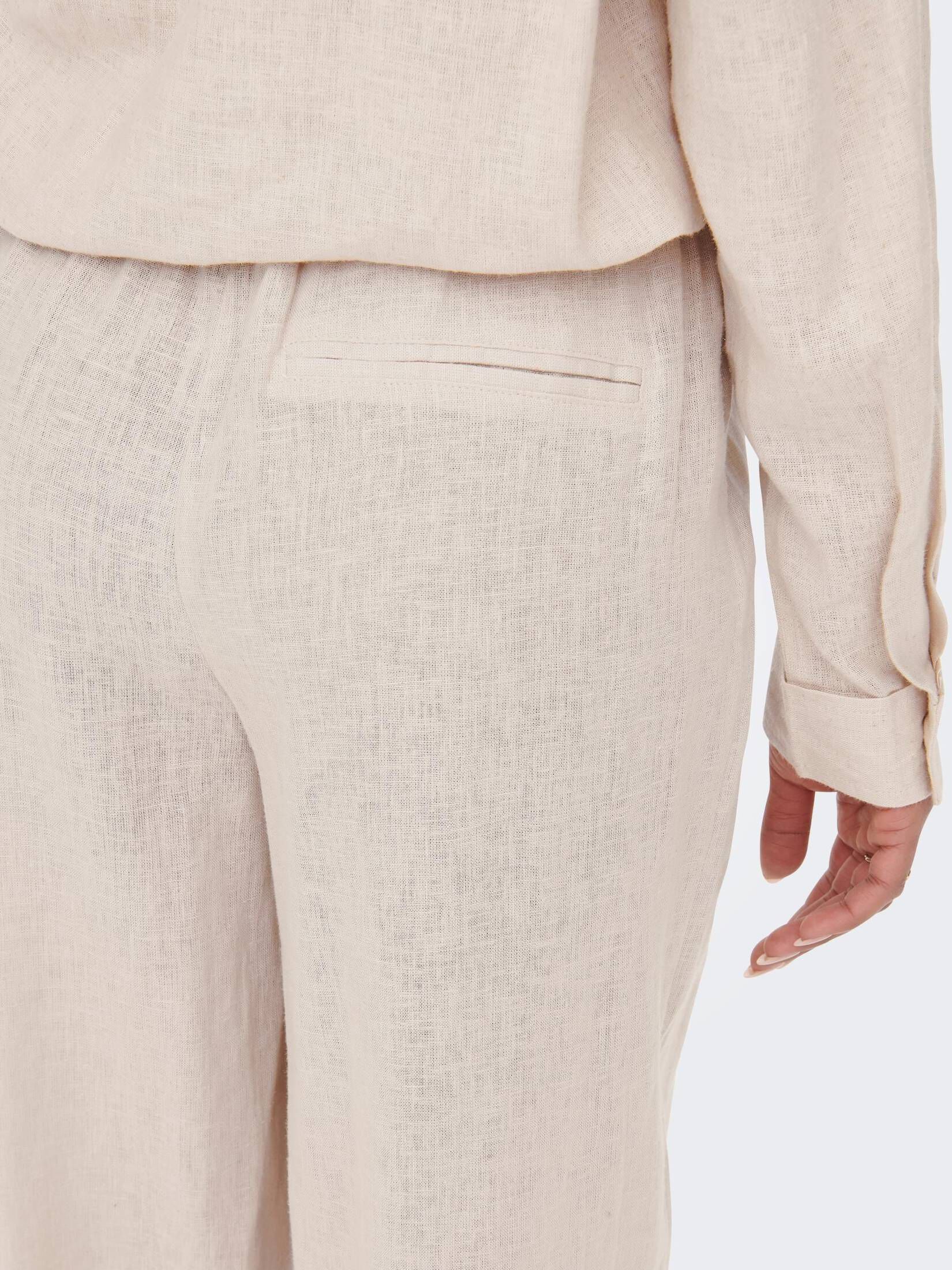 Only| Damen Hose ONLTOKYO HW LINEN BLEND