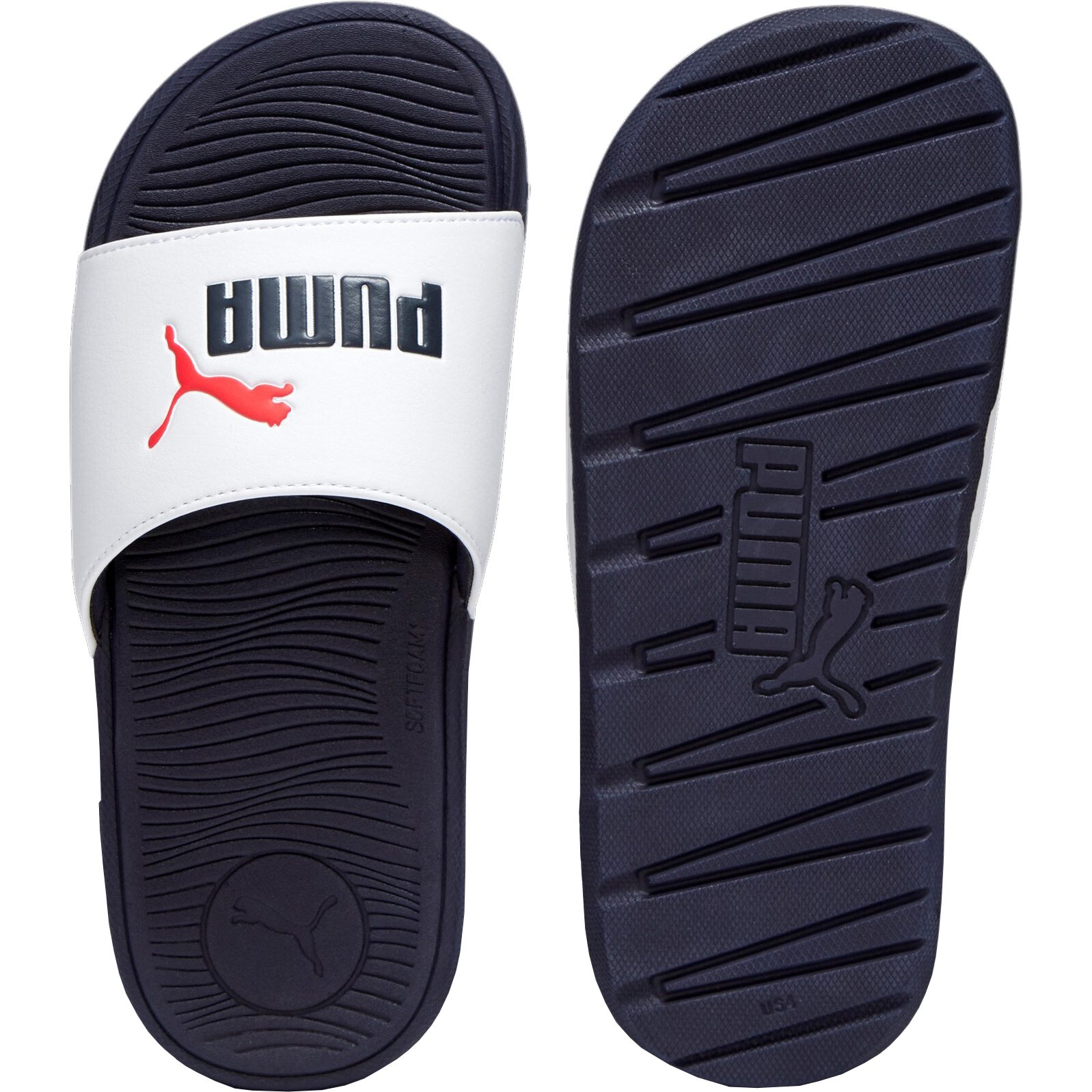 Puma Cool Cat 2.0 Jr. Badeslipper Kinder weiß