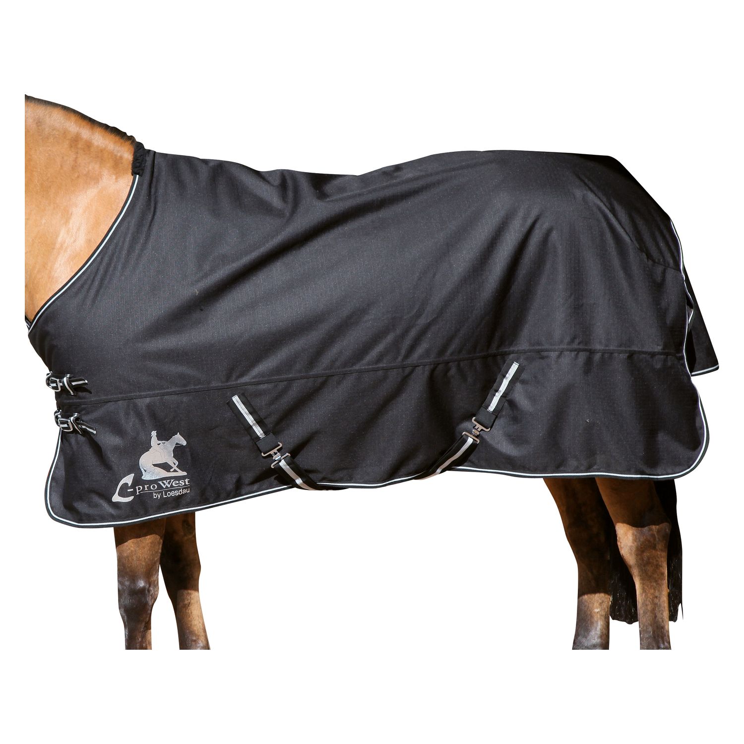 L-pro West Paddock- und Outdoordecke - schwarz
