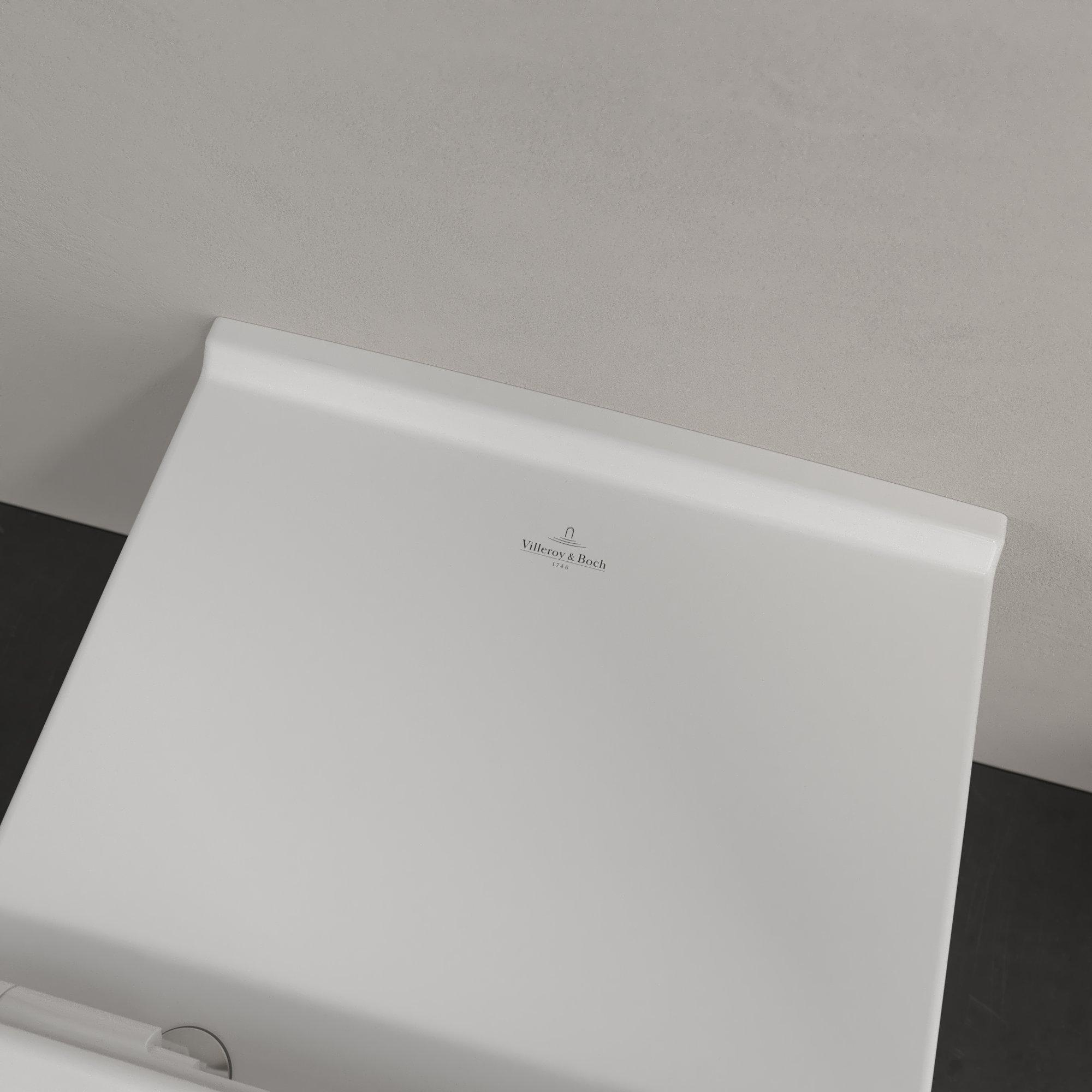 Villeroy & Boch ViCare randloos toilet extra lang gebogen CeramicPlus wit glans