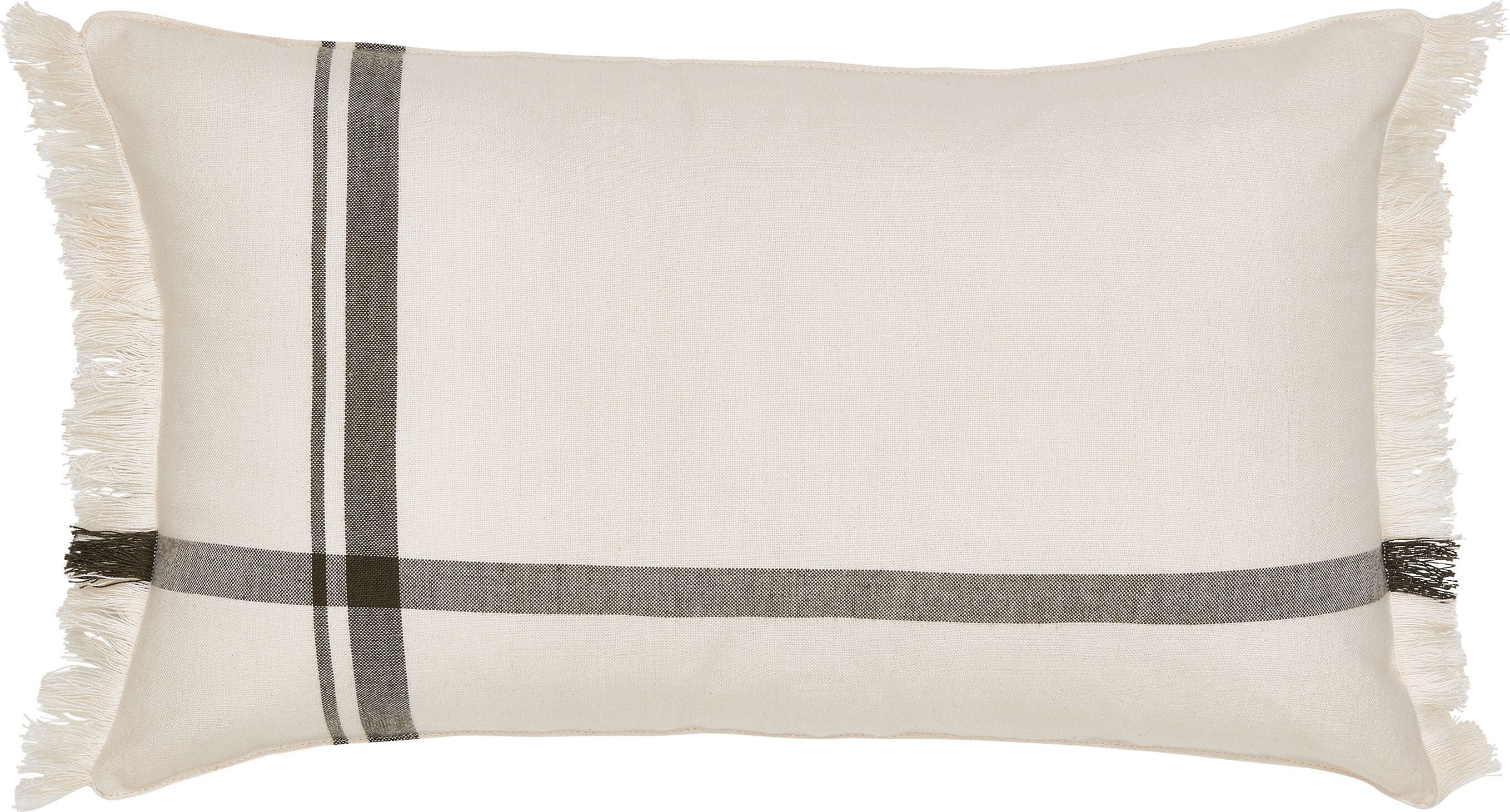 SE EMI Zierkissen 30x50cm - Weiss / B: 30.0 cm x H: 50.0 cm