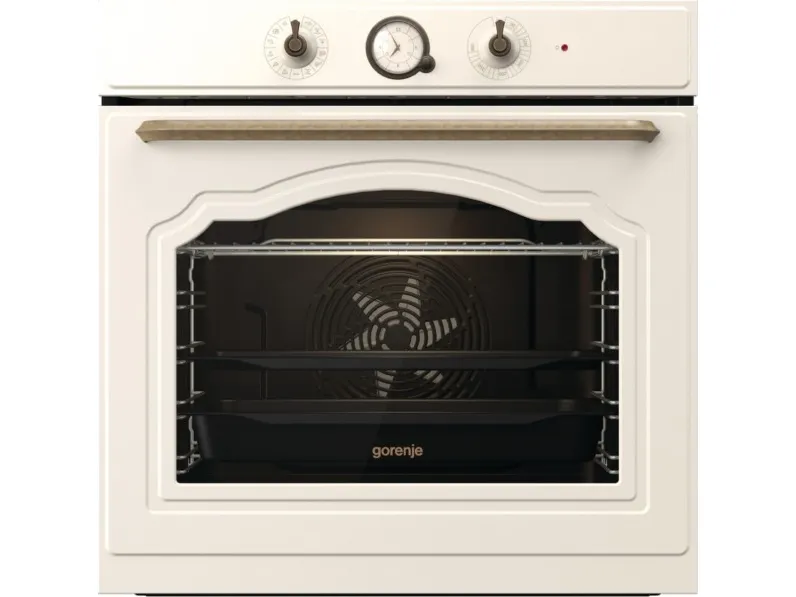 Gorenje Classico BOS67371CLI - Ovn - med dampfunktion - til indbygning - niche - bredde: 56 cm - dybde: 55 cm - højde: 59 cm - med selv-rengøring - Klasse A - beige