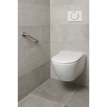 Secucare wandbeugel 30 cm diameter 25 mm RVS mat