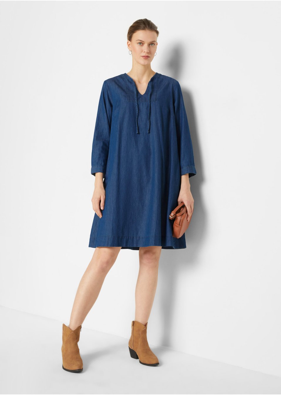 Robe en jean avec poches