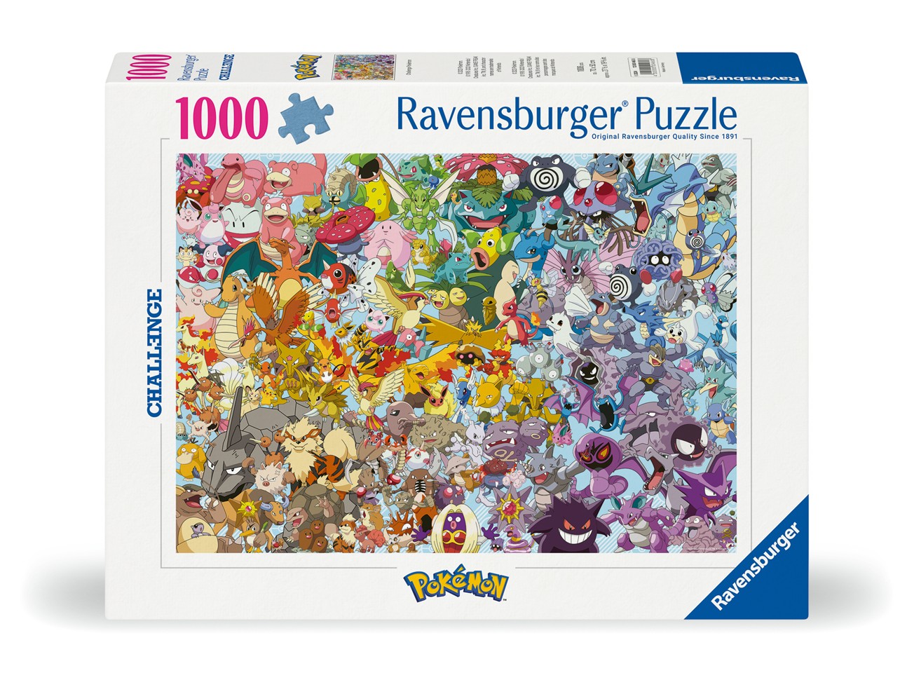 Ravensburger- Challenge Pokémon 1000 brikker - Puslespil