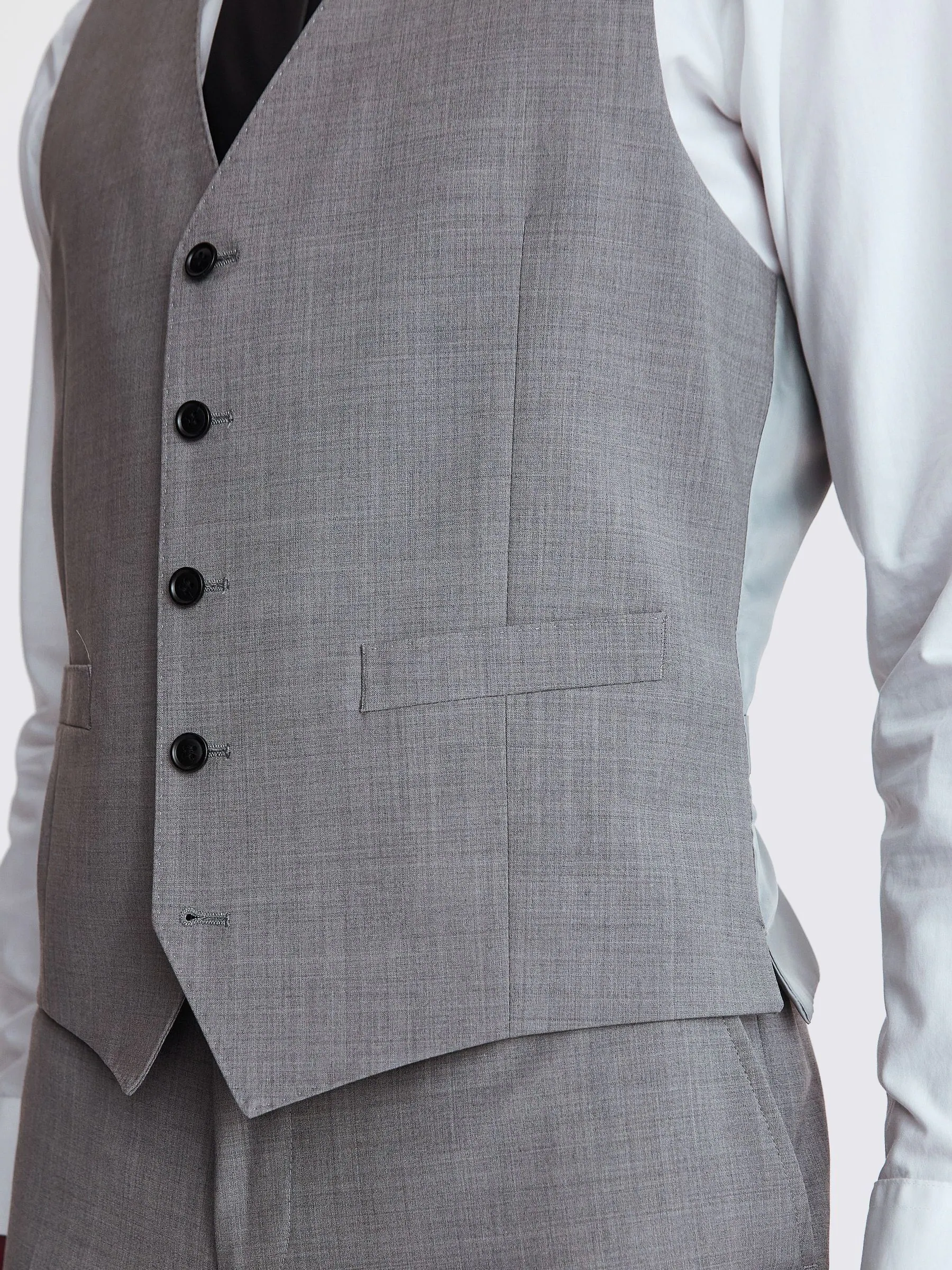 Lichtgrijs - MOSS Performance gilet op maat