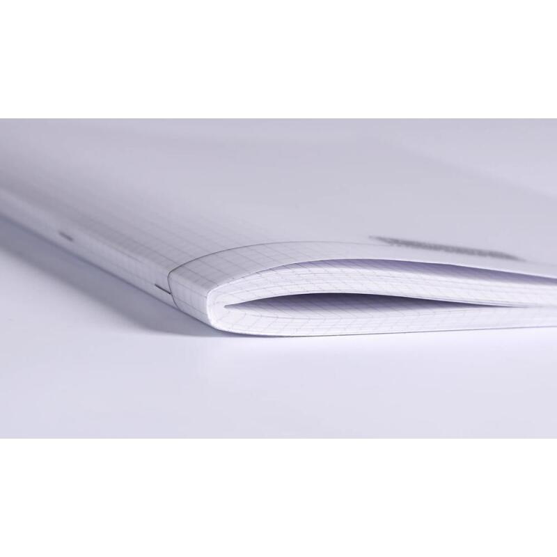 Cahier piqué 8000 POLYPRO A4 192 pages petits carreaux 90 g - Incolore