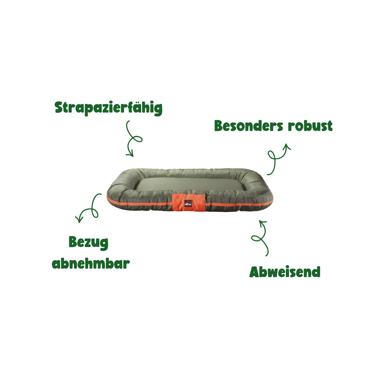 Dogs Creek Mountaineer Hundekissen Grün M