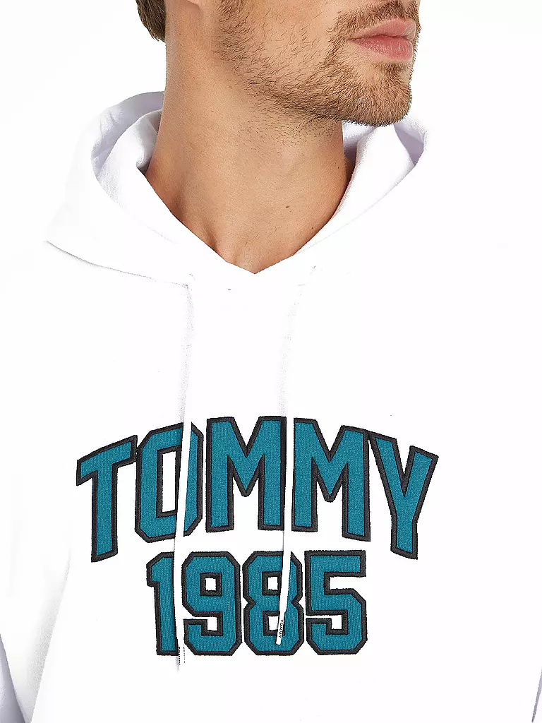 TOMMY JEANS Kapuzensweater - Hoodie  weiss