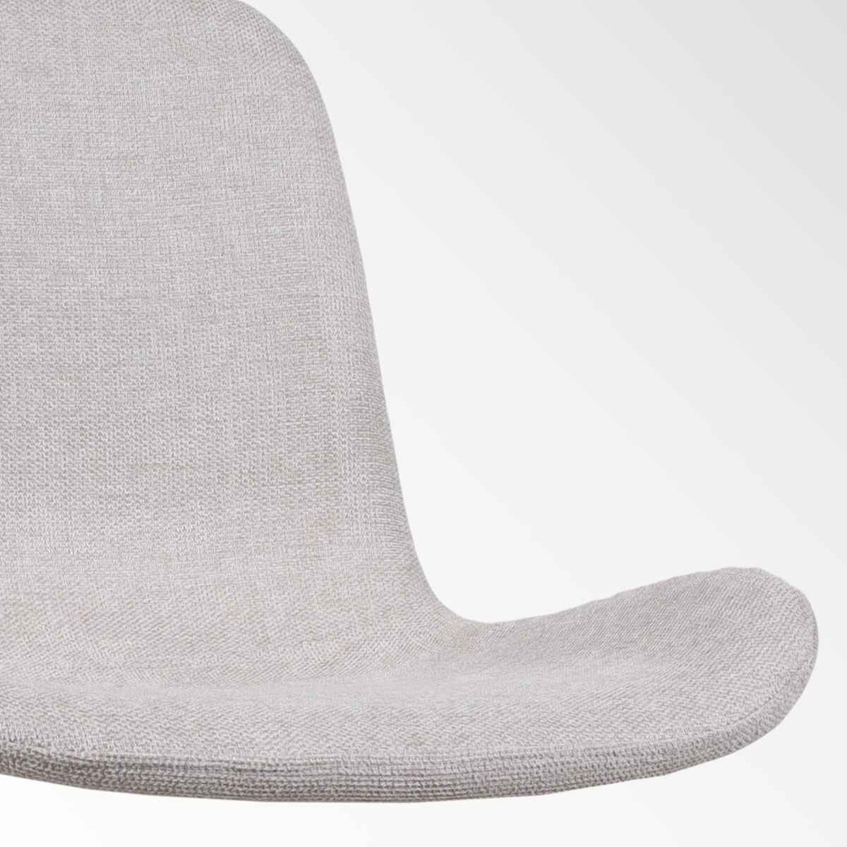 Barkruk Nino-Fé beige - zwart onderstel - 75 cm