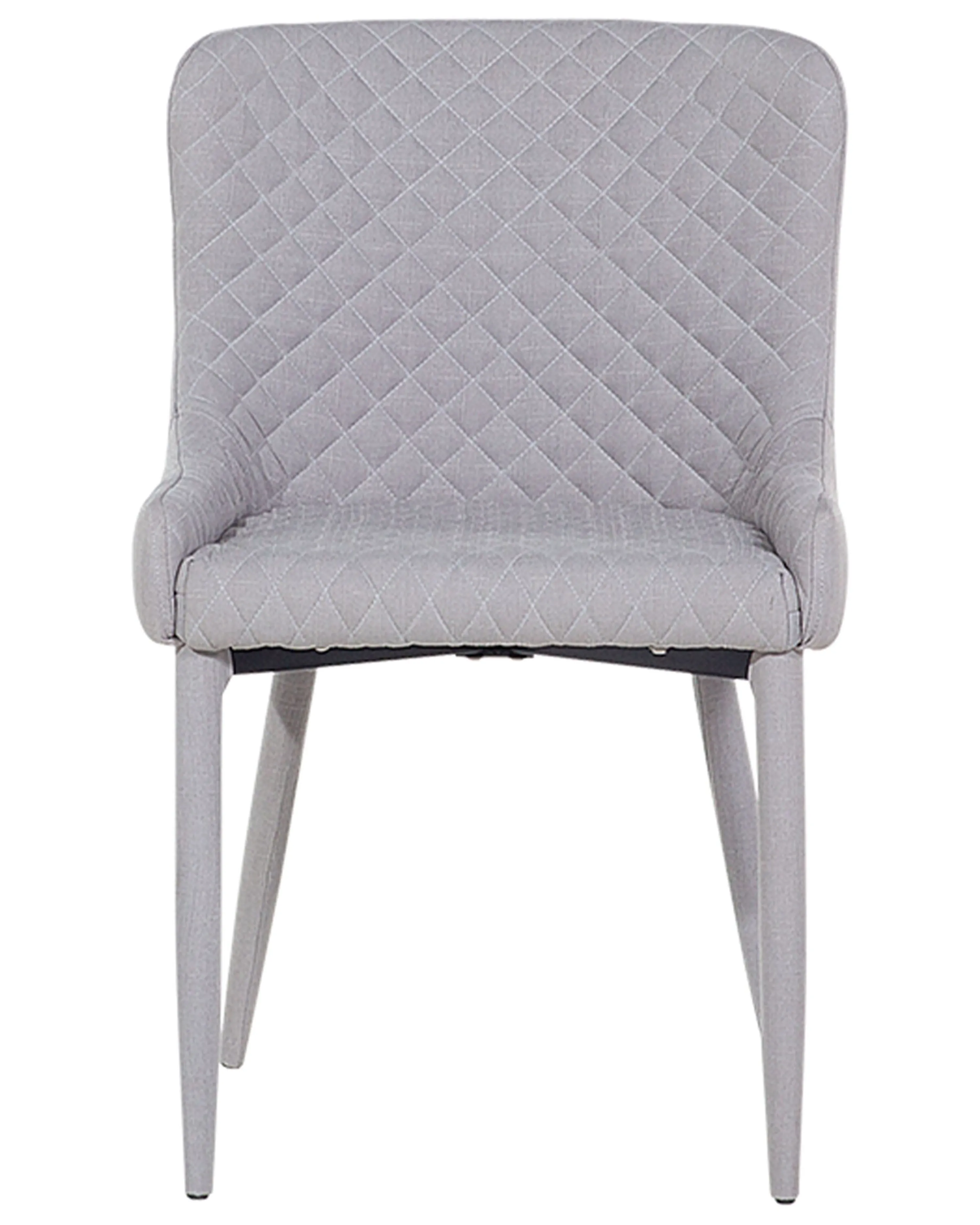 Set van 2 eetkamerstoelen SOLANO Stof Lichtgrijs