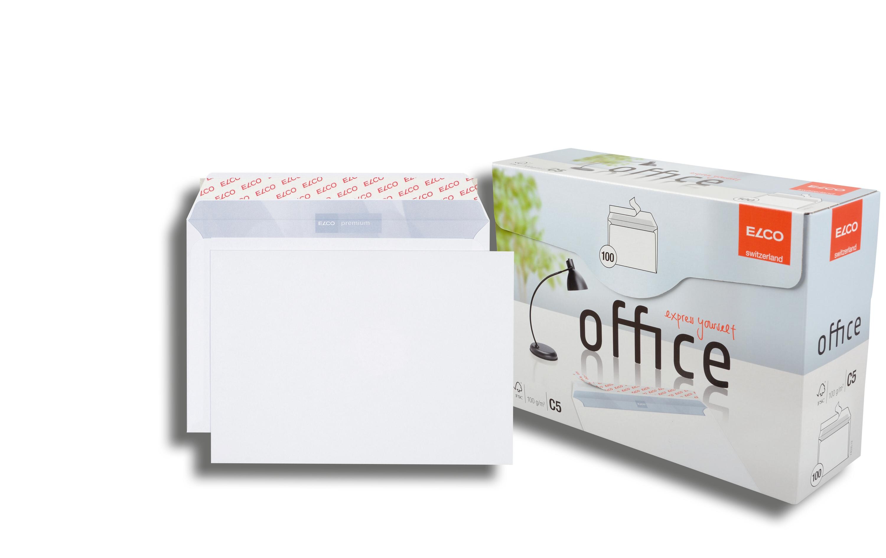 Couvert Office Box C5 ohne Fenster, 100 StückKuvert C5 in praktischer Box